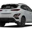 Load image into Gallery viewer, Rally Armor 22-23 Hyundai Kona N-Line Black UR Mud Flap w/Red Logo - Back View