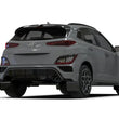 Load image into Gallery viewer, Rally Armor 22-23 Hyundai Kona N-Line Black UR Mud Flap w/White Logo - Side View