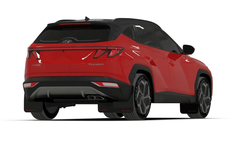 Rally Armor 22-24 Hyundai Tucson Black UR Mud Flap w/Grey Logo - Additional View 7