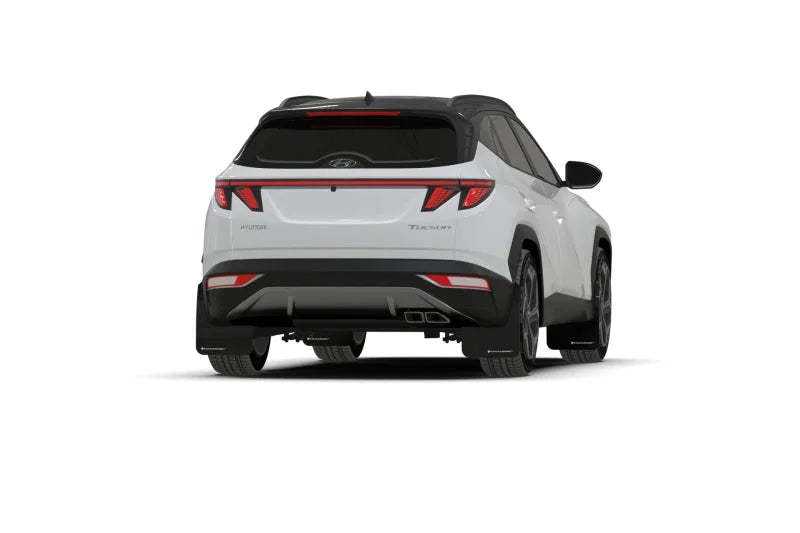Rally Armor 22-24 Hyundai Tucson Black UR Mud Flap w/Red Logo - Additional View 5