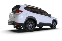 Load image into Gallery viewer, Rally Armor 22-24 Subaru Forester &amp; Wilderness Black UR Mud Flap w/White Logo - Side View