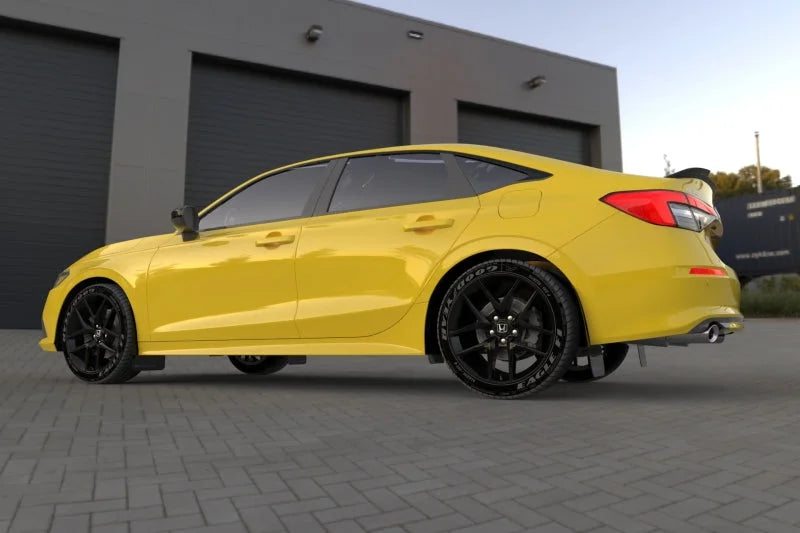 Rally Armor 22-25 Honda Civic/Civic Si/Sport Black UR Mud Flap w/White Logo - Additional View 6