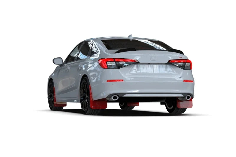 Rally Armor 22-25 Honda Civic/Civic Si/Sport Black UR Mud Flap w/White Logo - Additional View 10