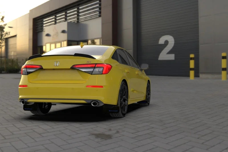 Rally Armor 22-25 Honda Civic/Civic Si/Sport Red UR Mud Flap w/White Logo - Additional View 7