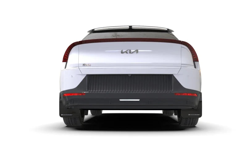 Rally Armor 22-25 Kia EV6 Black UR Mud Flap Blue Logo - Side View