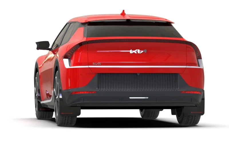 Rally Armor 22-25 Kia EV6 Black UR Mud Flap Blue Logo - Additional View 5