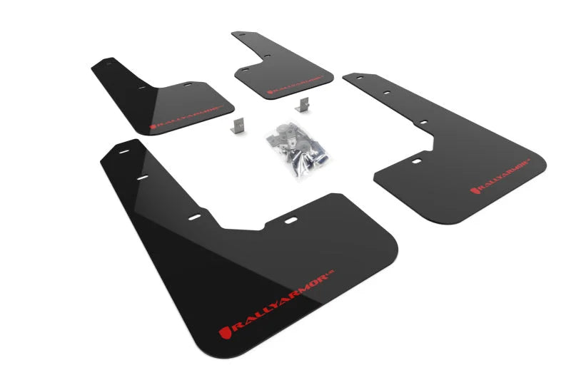 Rally Armor 22-25 Subaru Outback Wilderness Black Mud Flap Red Logo - Main Product View