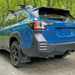 Load image into Gallery viewer, Rally Armor 22-25 Subaru Outback Wilderness Black Mud Flap Wild Orange Logo - Side View