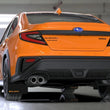 Load image into Gallery viewer, Rally Armor 22-25 Subaru WRX Black UR Mud Flap Altered Font Orange Logo - Side View
