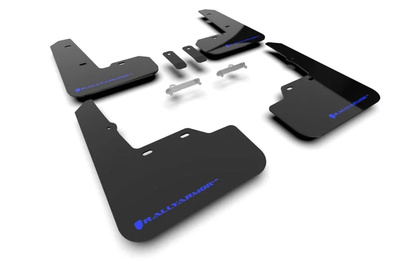 Rally Armor 22-25 Subaru WRX Black UR Mud Flap w/Blue Logo - Main Product View