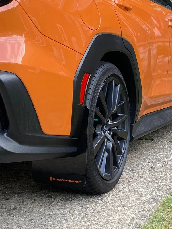 Rally Armor 22-25 Subaru WRX Black UR Mud Flap w/Orange Logo - Additional View 5