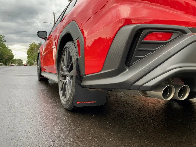 Rally Armor 22-25 Subaru WRX Black UR Mud Flap w/Red Logo - Additional View 6