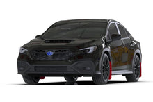 Load image into Gallery viewer, Rally Armor 22-25 Subaru WRX Red UR Mud Flap Altered Font White Logo - Detail View