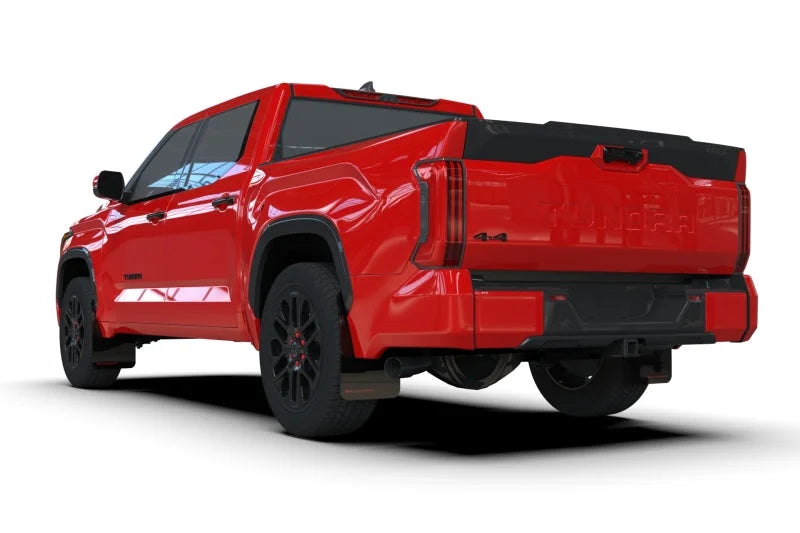 Rally Armor 22-25 Toyota Tundra Black UR Mud Flap w/Red Logo - Detail View