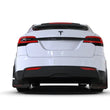 Load image into Gallery viewer, Rally Armor 22-26 Tesla Model X Black UR Mud Flap - Metallic Black Logo - Side View