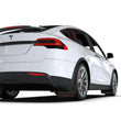 Load image into Gallery viewer, Rally Armor 22-26 Tesla Model X Black UR Mud Flap w/White Logo - Side View