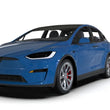 Load image into Gallery viewer, Rally Armor 22-26 Tesla Model X Black UR Mud Flap w/White Logo - Back View