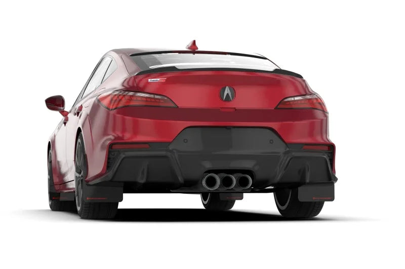 Rally Armor 23-24 Acura Integra Type S Black Mud Flap w/Blue Logo - Detail View