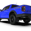 Load image into Gallery viewer, Rally Armor 23-25 Ford Ranger Raptor Black UR Mud Flap Blue Logo - Side View