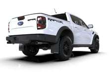 Load image into Gallery viewer, Rally Armor 23-25 Ford Ranger Raptor Black UR Mud Flap White Logo - Back View