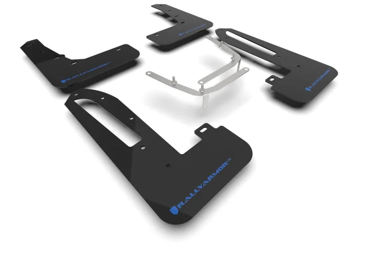 Rally Armor 23-25 Honda Civic Type R Black Mud Flap Light Blue Logo - Main Product View