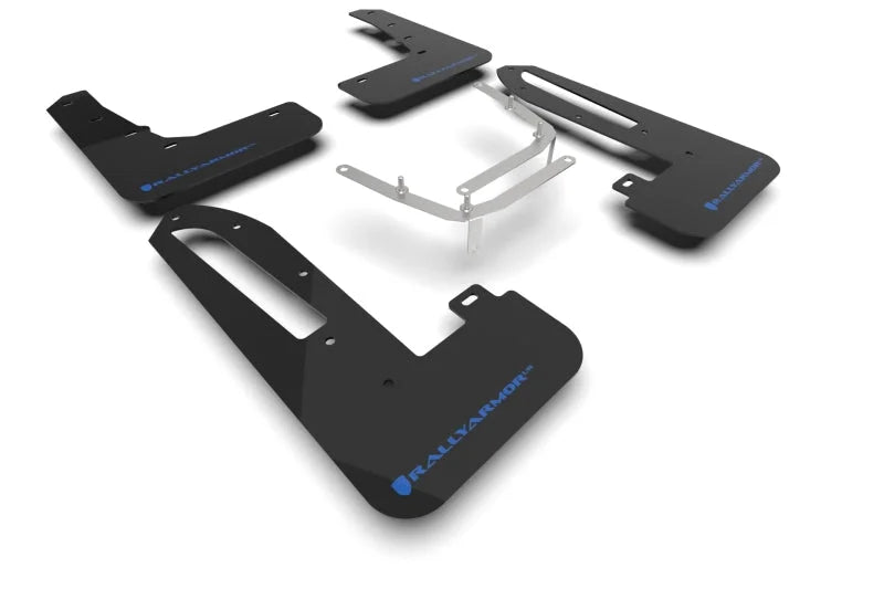 Rally Armor 23-25 Honda Civic Type R Black Mud Flap Light Blue Logo - Main Product View