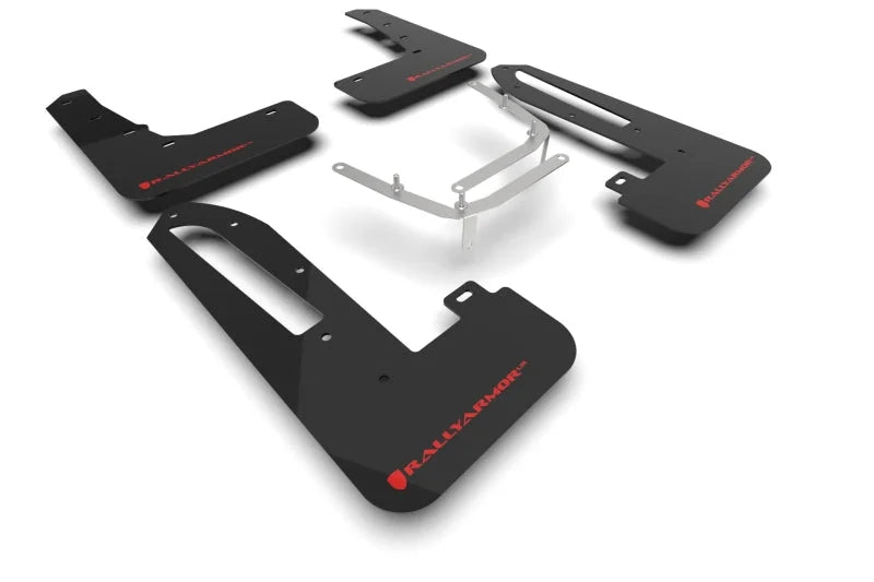 Rally Armor 23-25 Honda Civic Type R Black Mud Flap Red Logo - Main Product View