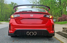 Load image into Gallery viewer, Rally Armor 23-25 Honda Civic Type R Black Mud Flap White Logo - Installation View