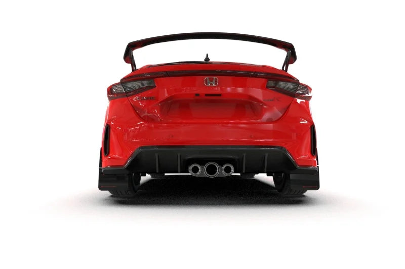 Rally Armor 23-25 Honda Civic Type R Red Mud Flap Black Logo - Side View