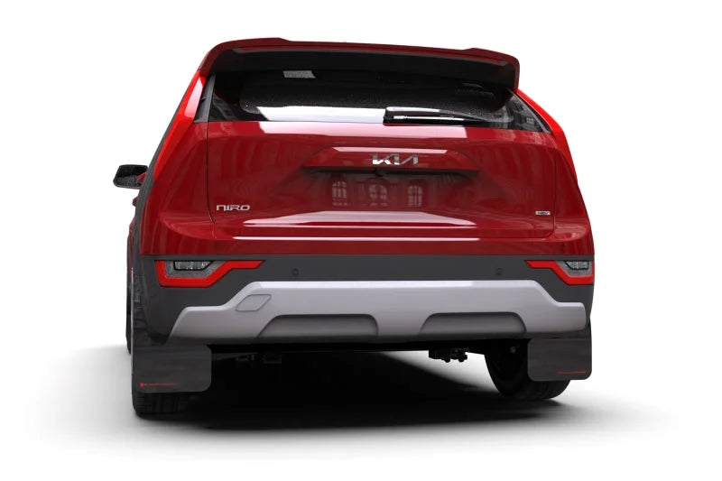 Rally Armor 23-25 Kia Niro SG2 Black UR Mud Flap Red Logo - Additional View 6