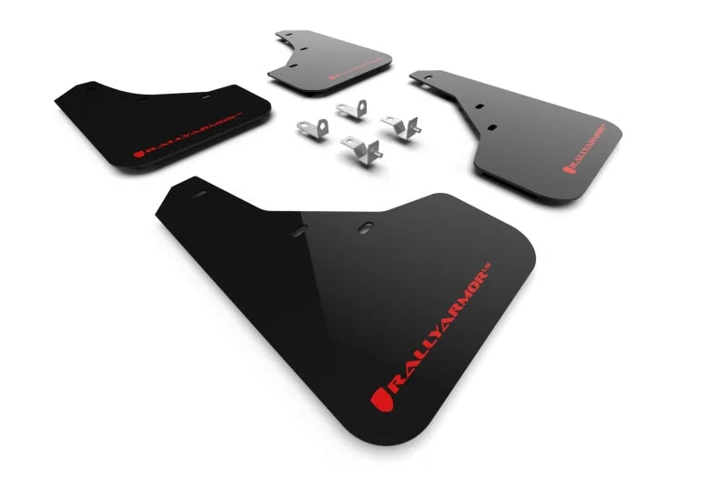 Rally Armor 23-25 Kia Sportage Black UR Mud Flap w/ Red Logo - Main Product View