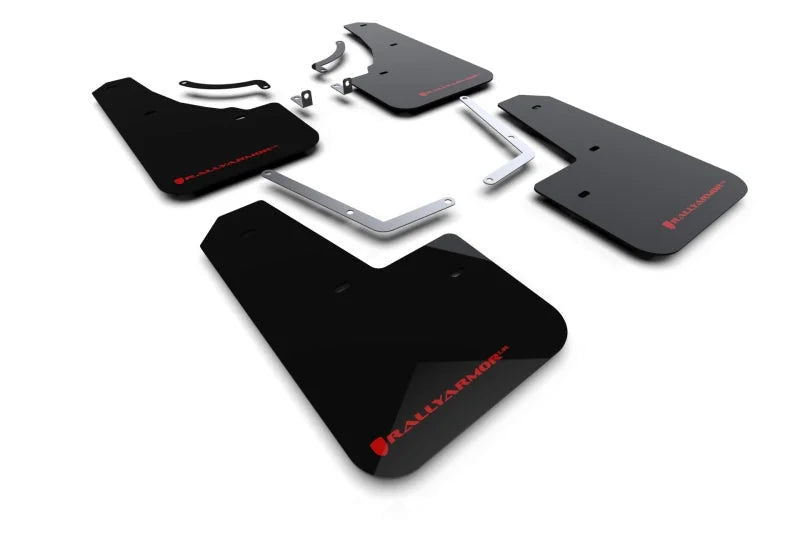 Rally Armor 23-25 Mazda CX-50 (Will Not Fit CX-5) Black UR Mud Flap W/Red Logo - Main Product View
