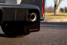 Load image into Gallery viewer, Rally Armor 23-25 Toyota GR Corolla Black Mud Flap w/Light Blue Logo - Side View