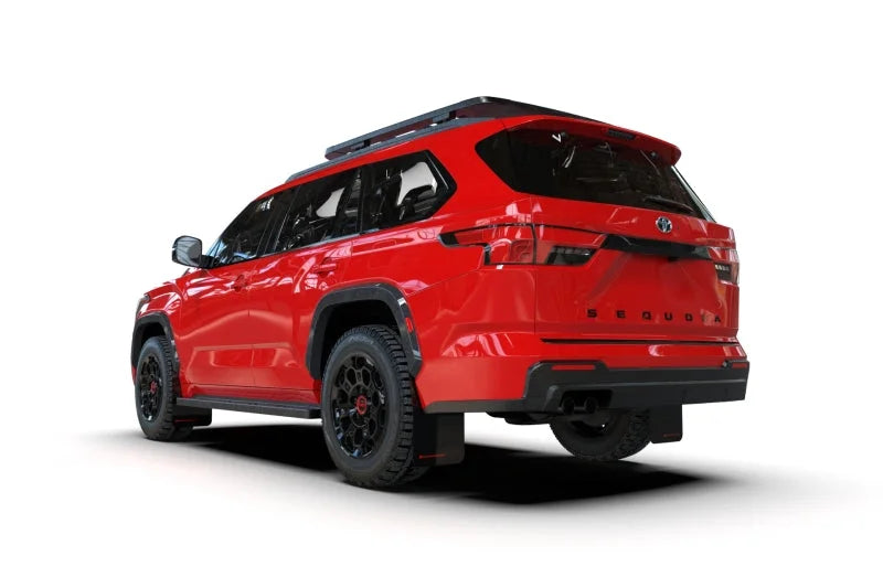 Rally Armor 23-25 Toyota Sequoia Black UR Mud Flap Grey Logo - Back View