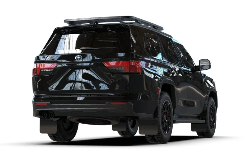 Rally Armor 23-25 Toyota Sequoia Black UR Mud Flap w/ Metallic Black Logo - Installation View