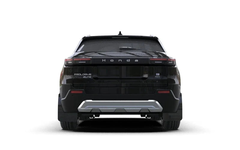 Rally Armor 24-25 Honda Prologue Black Mud Flap - Metallic Black Logo - Side View