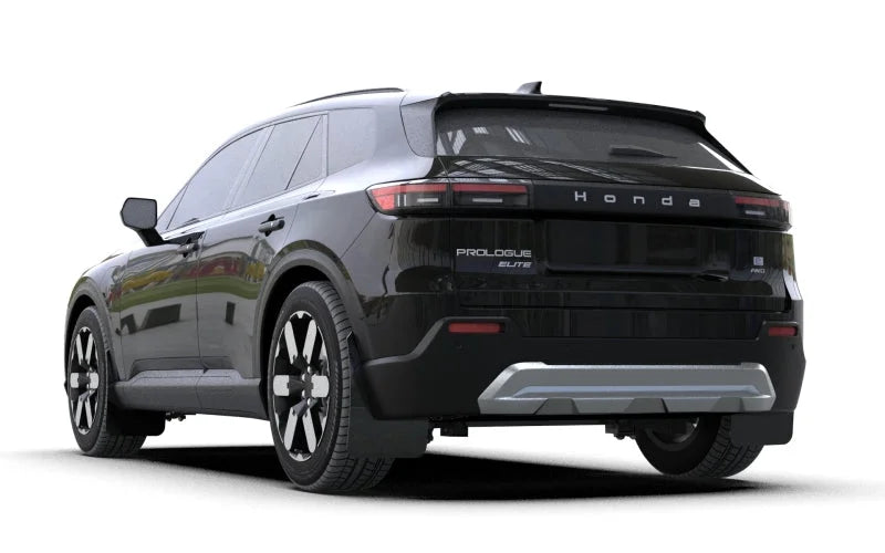 Rally Armor 24-25 Honda Prologue Black Mud Flap - Metallic Black Logo - Detail View