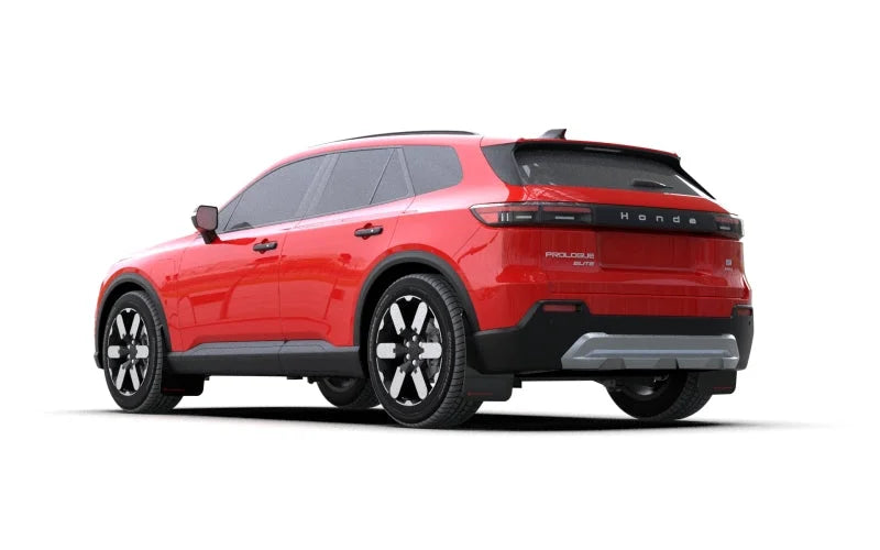 Rally Armor 24-25 Honda Prologue Black Mud Flap - Red Logo - Detail View