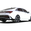 Load image into Gallery viewer, Rally Armor 24-25 Hyundai Elantra Black Mud Flap White Logo - Installation View