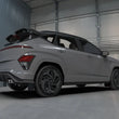 Load image into Gallery viewer, Rally Armor 24-25 Hyundai Kona N Line Black UR Mud Flap - Red Logo - Detail View
