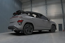 Load image into Gallery viewer, Rally Armor 24-25 Hyundai Kona N Line Black UR Mud Flap - Red Logo - Detail View