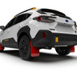 Load image into Gallery viewer, Rally Armor 24-25 Subaru Crosstrek (Wilderness Only) Red UR Mud Flap W/Black Logo - No Drilling Req - Side View
