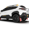Load image into Gallery viewer, Rally Armor 24-25 Subaru Crosstrek (Wilderness Only) Red UR Mud Flap W/Black Logo - No Drilling Req - Detail View
