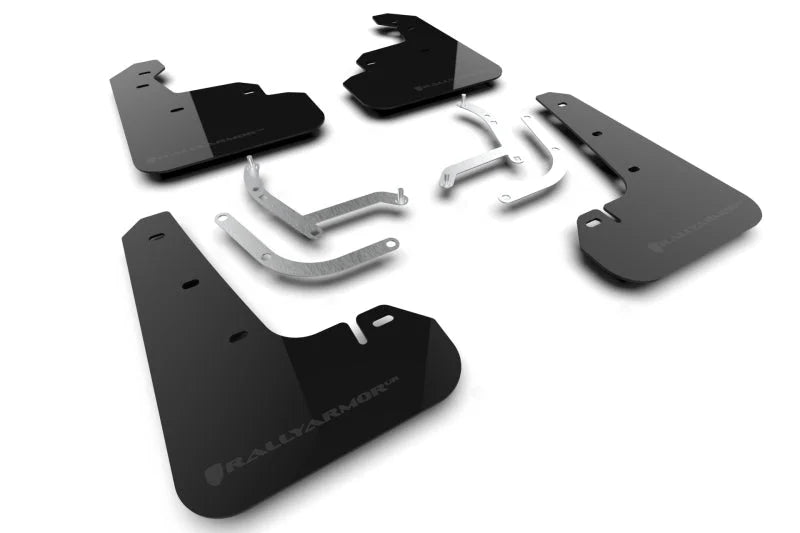 Rally Armor 24-25 Subaru Impreza Black UR Mud Flap w/ Grey Logo - Main Product View