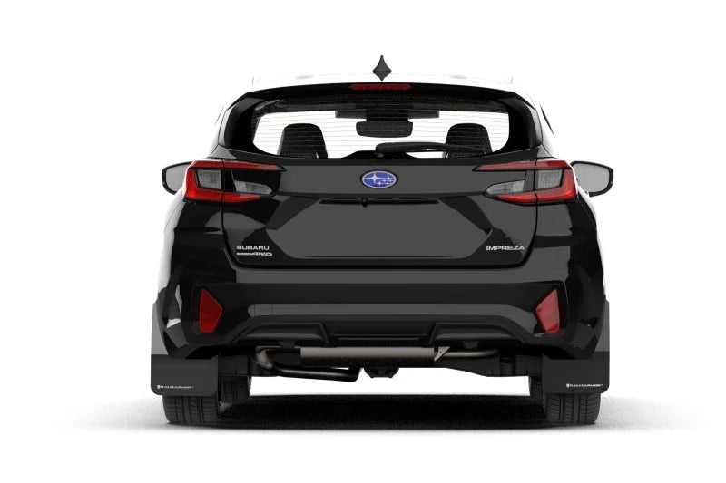 Rally Armor 24-25 Subaru Impreza Black UR Mud Flap w/ Red Logo - Side View