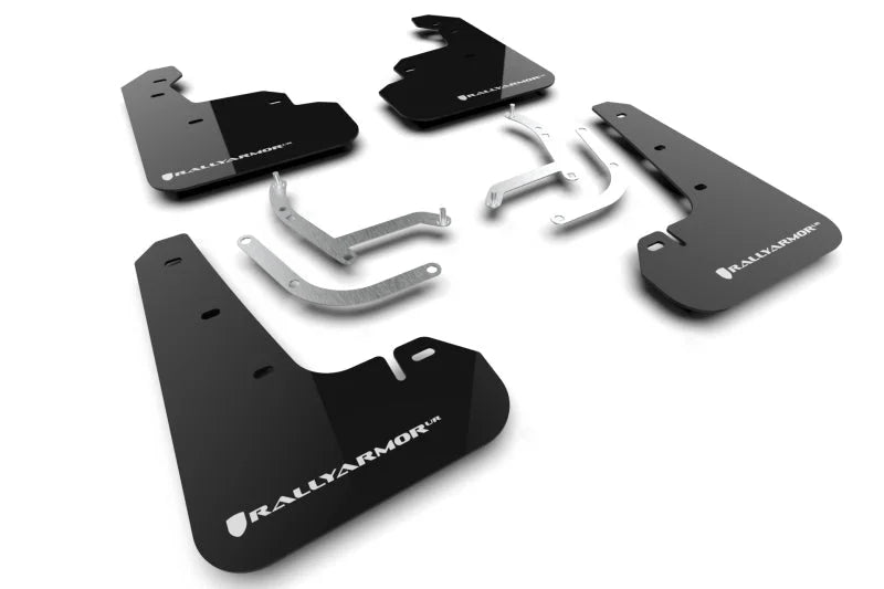 Rally Armor 24-25 Subaru Impreza Black UR Mud Flap w/ White Logo - Main Product View