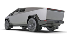Load image into Gallery viewer, Rally Armor 24-25 Tesla Cybertruck Black UR Mud Flap White Logo - Side View