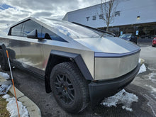 Load image into Gallery viewer, Rally Armor 24-25 Tesla Cybertruck Black UR Mud Flap White Logo - Additional View 5
