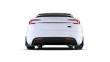 Load image into Gallery viewer, Rally Armor 24-25 Tesla Model 3 Highland Black UR Mud Flap White Logo - Back View