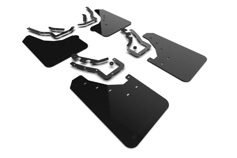 Rally Armor 24-25 Toyota Tacoma Gen 4 Black UR Mud Flap w/Metallic Black Logo - Main Product View